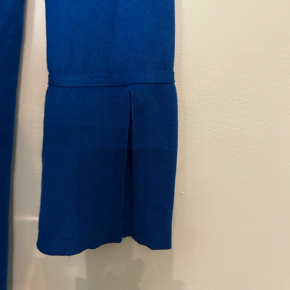 NWOT Talbots Women’s Blue Long Bell Sleeve Cardigan. Size Small. - Picture 4 of 4